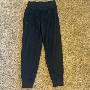 Athleta Black Activewear lined joggers